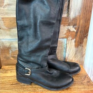Genuine leather riding boots